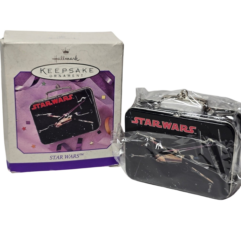 Hallmark Keepsake Ornament Star Wars‎ Mini Pressed Tin Lunch Box 1998